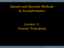Properties of the Fourier transform
