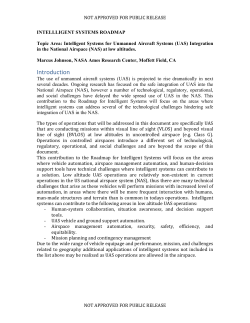 Topic Area: Intelligent Systems for Unmanned Aircraft