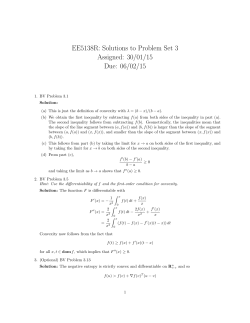 EE5138R: Solutions to Problem Set 3 Assigned: 30/01