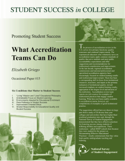 DEEP Practice Brief What Accreditation Teams Can Do