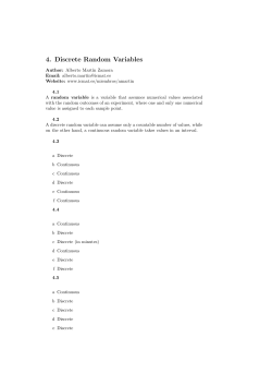 4. Discrete Random Variables