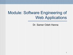 Slide Set to accompany Web Engineering: A Practitioner Approach