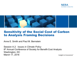 Sensitivity of the Social Cost of Carbon to Analysis Framing Decisions