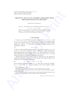 FIBONACCI AND LUCAS NUMBERS ASSOCIATED WITH