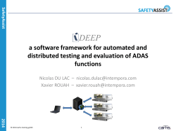 a software framework for automated and distributed
