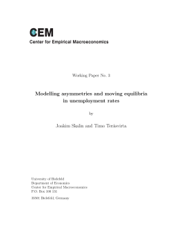 Modelling asymmetries and moving equilibria in unemployment