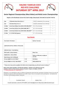 (West Wales) and Welsh Junior Championships