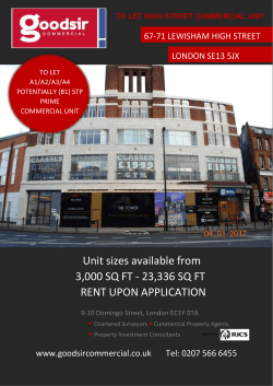 Goodsir Commercial Ltd. 9-10 Domingo Street, London EC1Y 0TA