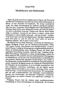Musiktheorie und Mathematik