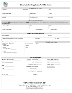 city of alke worth application for utility service form