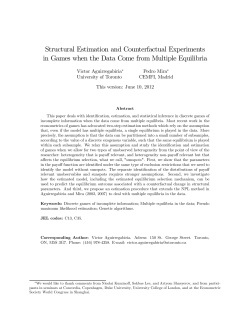 Structural Estimation and Counterfactual