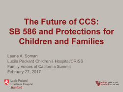 The Future Of CCS: SB 586 And Protections For Children And Families
