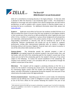 Diversity Scholarship Application