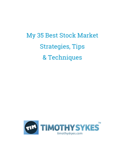 My 35 Best Stock Market Strategies, Tips