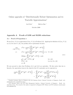 Online appendix of &ldquo;Distributionally Robust Optimization and its