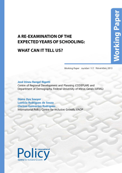 A Re-examination of the Expected Years of Schooling