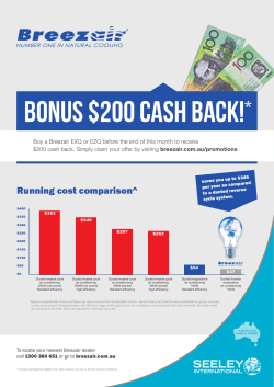bonus $200 Cash back! - Seeley International