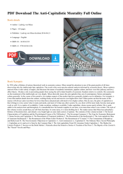 PDF The Anti-Capitalistic Mentality Full