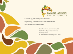 Improving Governance, Labour Relations and Student