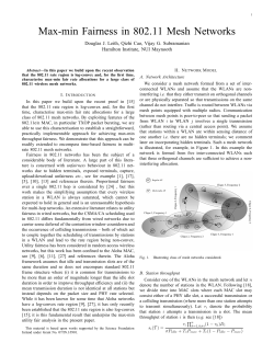 Max-min Fairness in 802.11 Mesh Networks