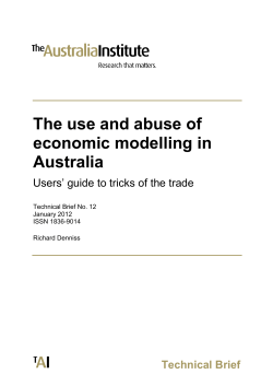TB 12 The use and abuse of economic modelling in Australia_4