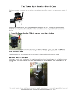 The Texas Style Smoker Bar-B-Que