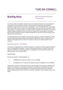 High Value Residential Properties