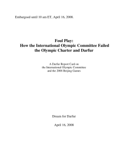 Foul Play: How the International Olympic Committee