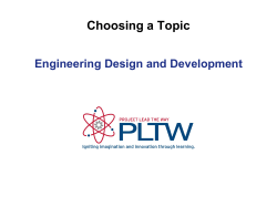Choosing a Topic - bhs-barcode-tech