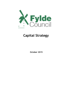 Capital Strategy - Fylde Borough Council