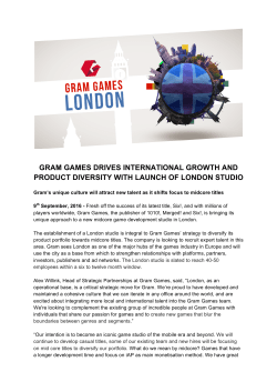 Gram Launches London Office