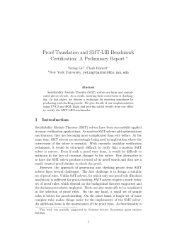 Proof Translation and SMT-LIB Benchmark Certification: A