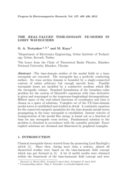 THE REAL-VALUED TIME-DOMAIN TE-MODES