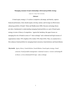 Managing consumer-brand relationships with