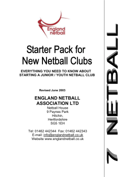 NETBALL COACHING FOR UNDER 14`s