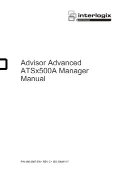 Advisor Advanced ATSx500A Manager Manual