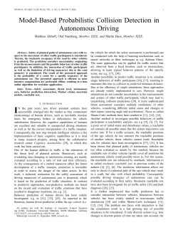 Model-Based Probabilistic Collision Detection in Autonomous Driving