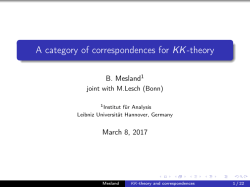 A category of correspondences for KK-theory