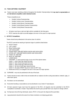 C3. TEAM UNIFORMS / EQUIPMENT (a) Teams must wear