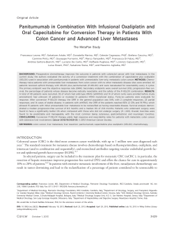 Panitumumab in combination with infusional oxaliplatin and oral