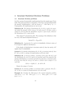 4 Invariant Statistical Decision Problems