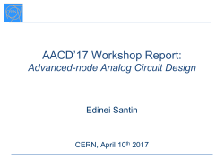 Analog Frontends Study for the CLICTD chip First