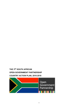 South Africa`s Third National Action Plan 2016-2018