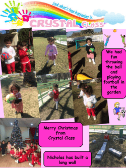 Merry Christmas from Crystal Class We had fun throwing the ball