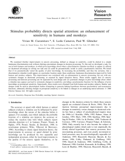 Stimulus probability directs spatial attention: an enhancement of