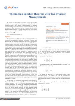 The Kochen-Specker Theorem with Two Trials of