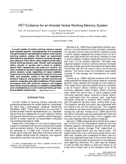 PET Evidence for an Amodal Verbal Working
