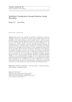 Multilabel Classification through Random Graph Ensembles