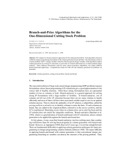 Branch-and-Price Algorithms for the One
