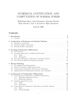 Numerical Continuation, and Computation of Normal Forms.